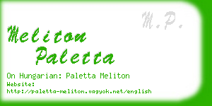 meliton paletta business card